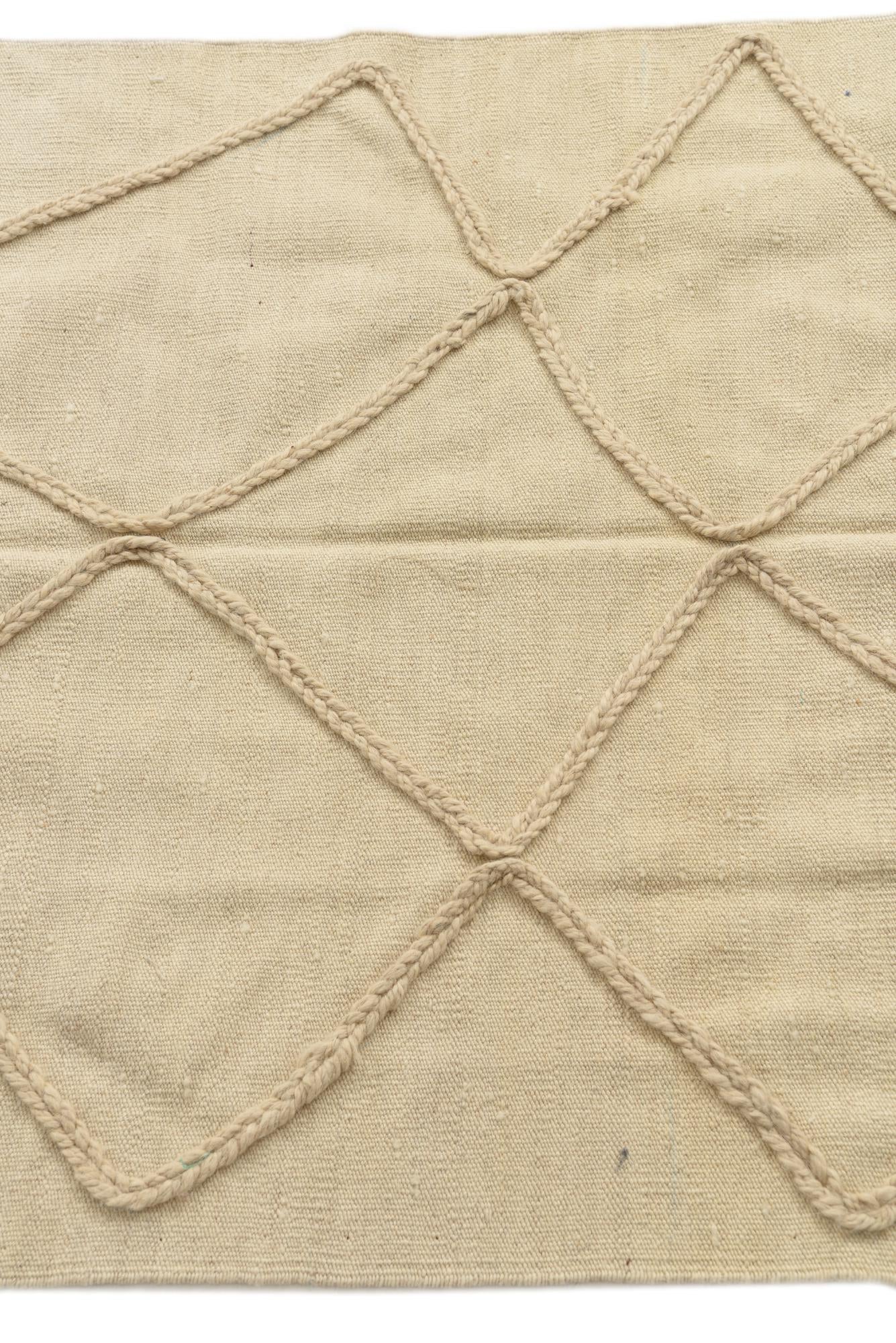 3' 5 x 5' 1 Hand Knotted Moroccan Wool Rug