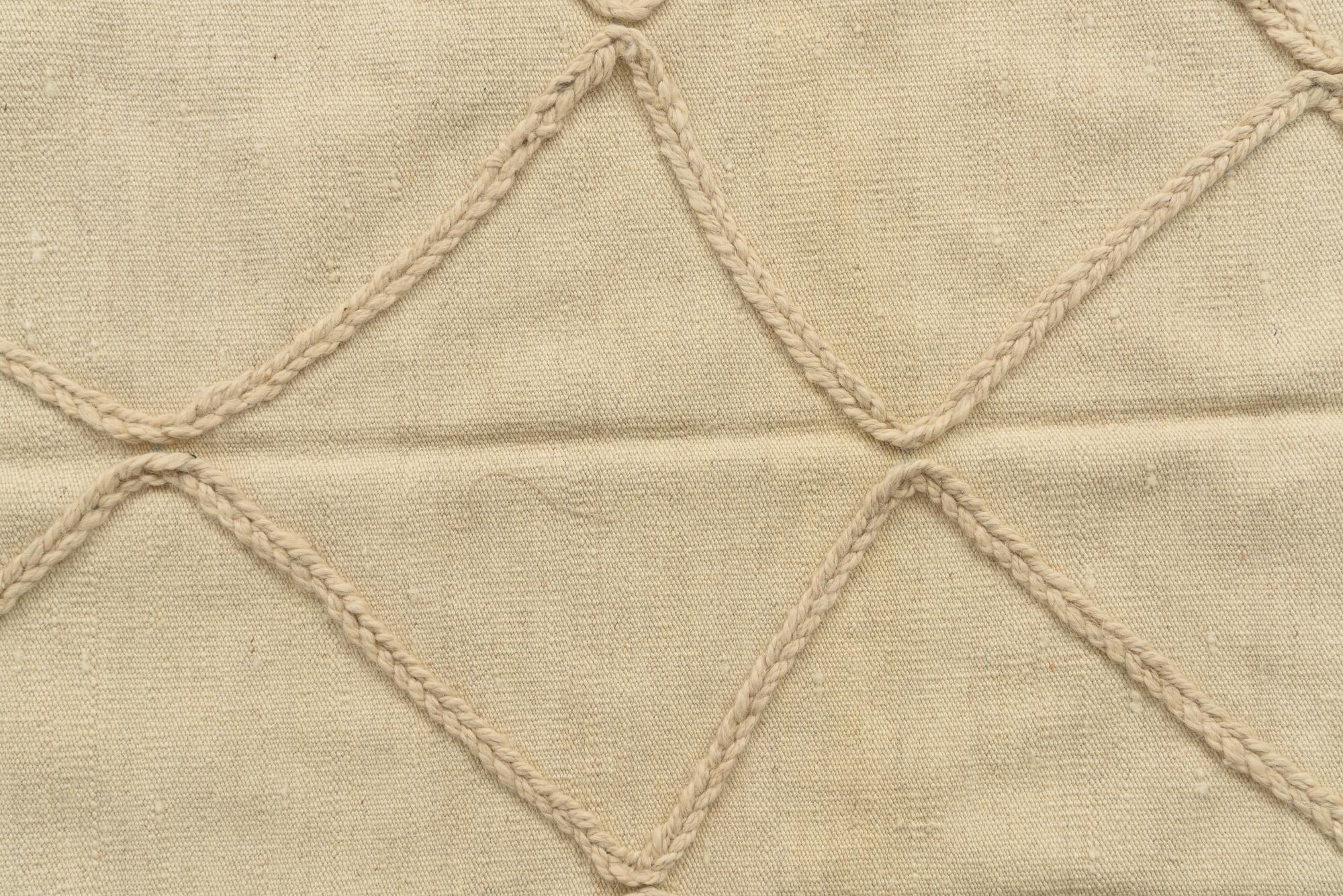 3' 5 x 5' 1 Hand Knotted Moroccan Wool Rug