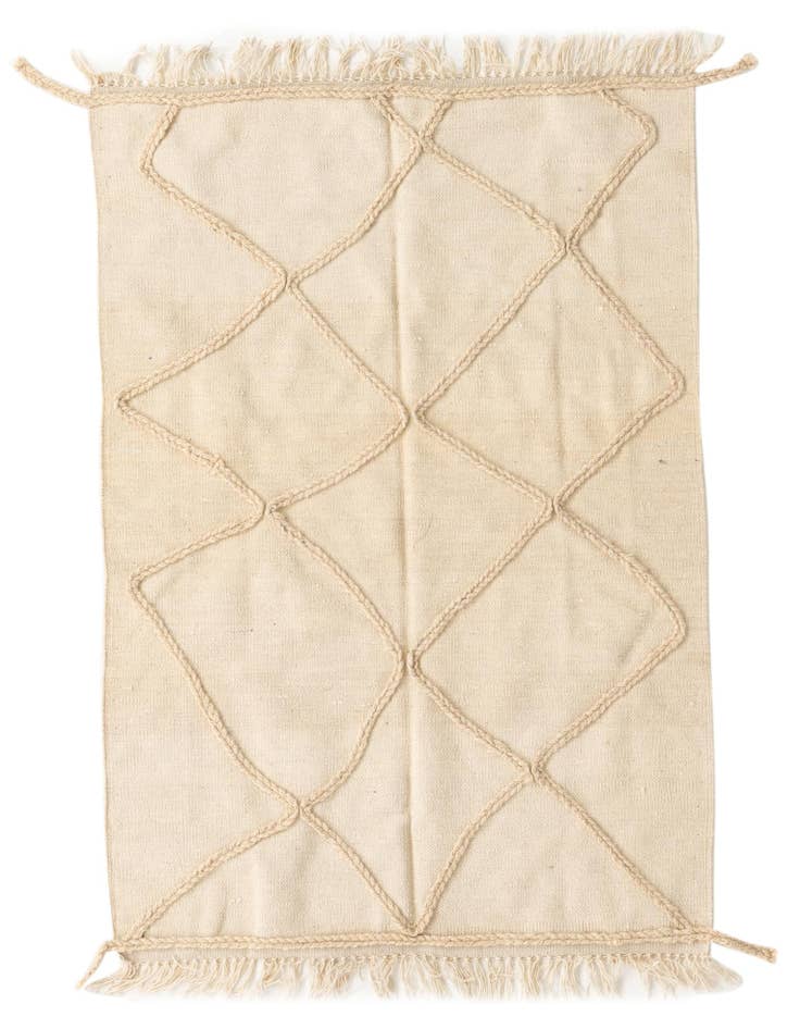 Detail image of 3' 5 x 5' 1 Hand Knotted Moroccan Wool Rug