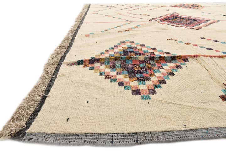 12' 2 x 14' 11 Hand Knotted Moroccan Wool Rug