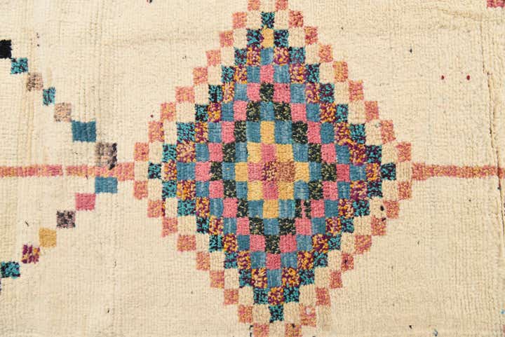 12' 2 x 14' 11 Hand Knotted Moroccan Wool Rug