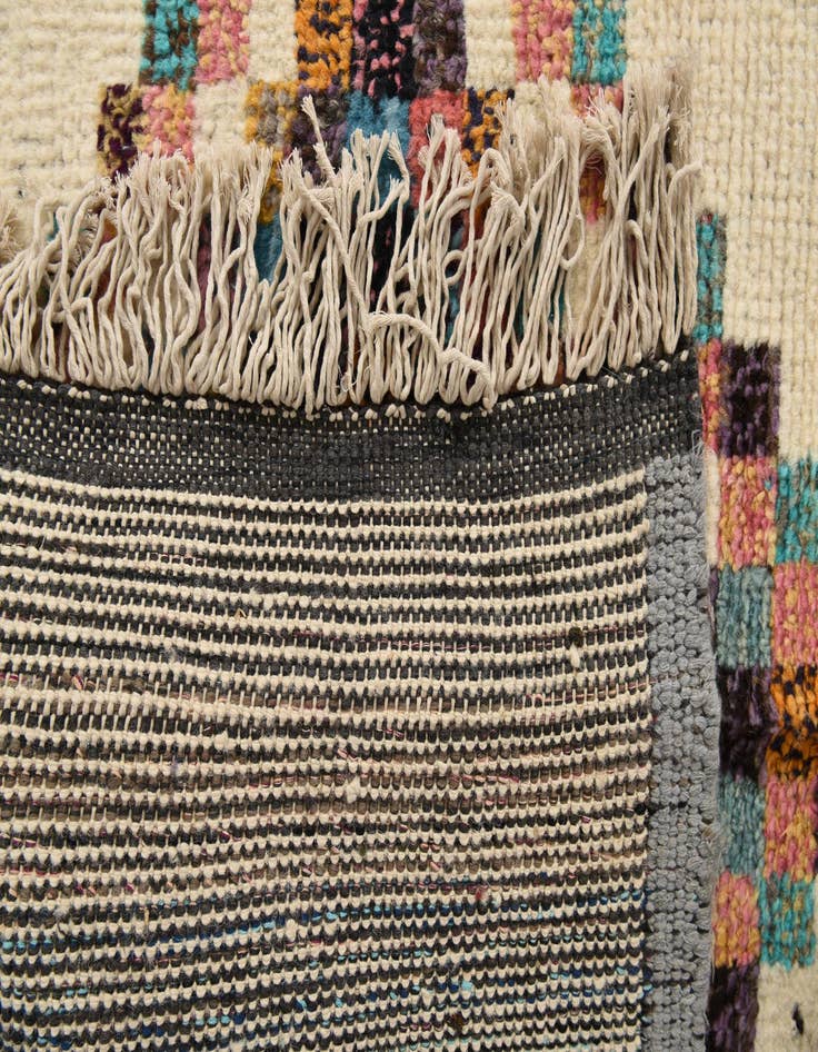 Detail image of 12' 2 x 14' 11  Hand Knotted Moroccan Wool Rug