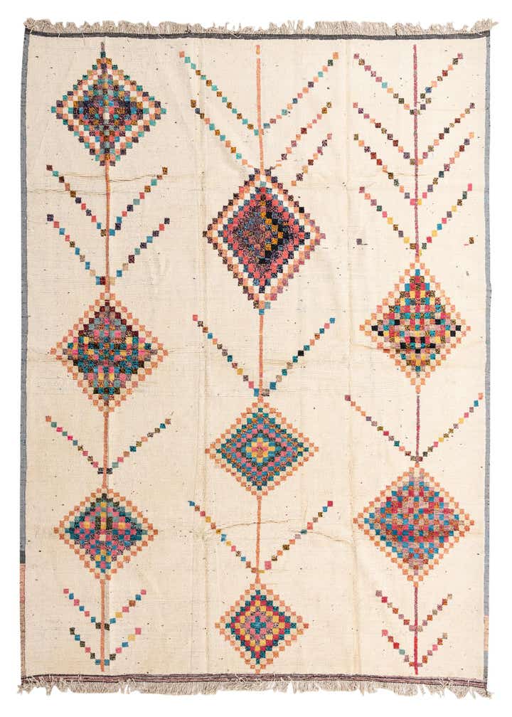 12' 2 x 14' 11 Hand Knotted Moroccan Wool Rug