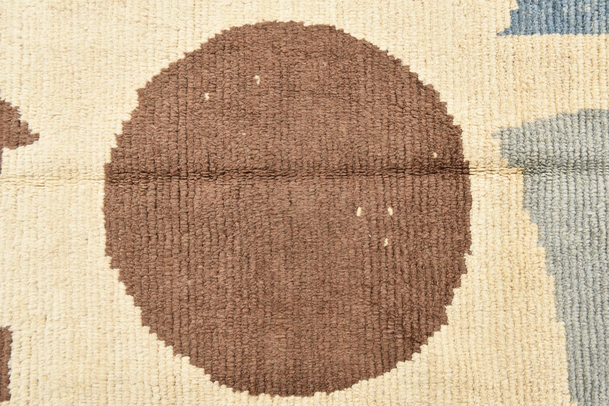 8' 5 x 10' 9 Hand Knotted Moroccan Wool Rug