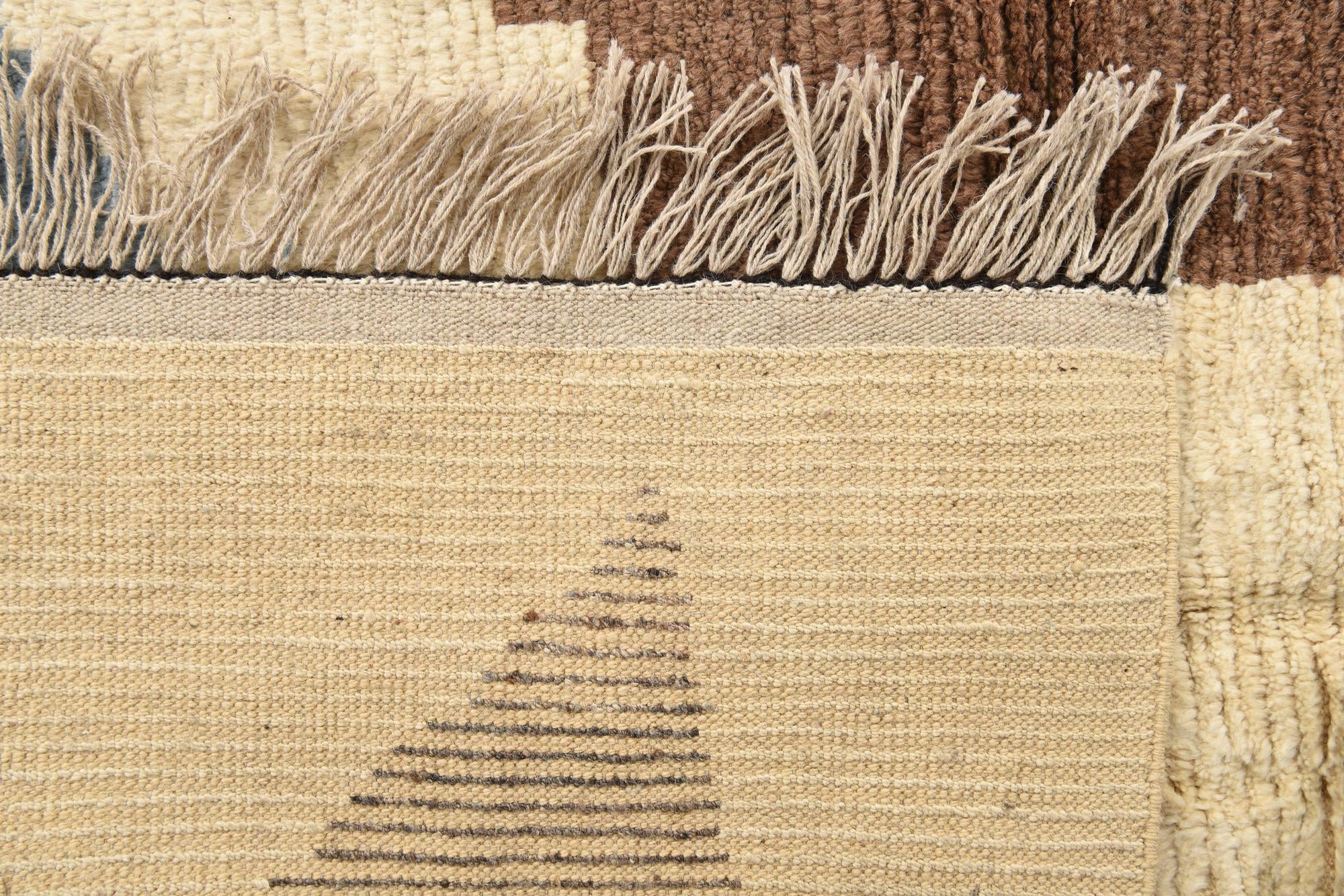 8' 5 x 10' 9 Hand Knotted Moroccan Wool Rug