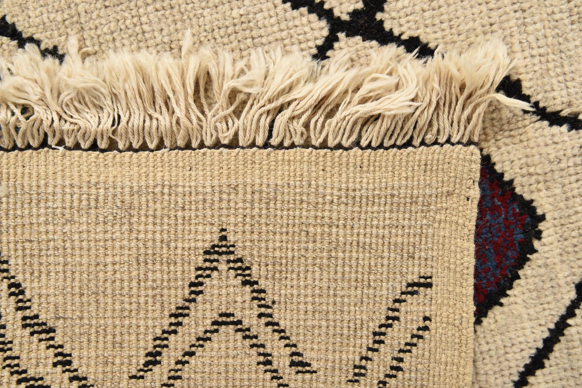 9' 3 x 12' 4 Hand Knotted Moroccan Wool Rug