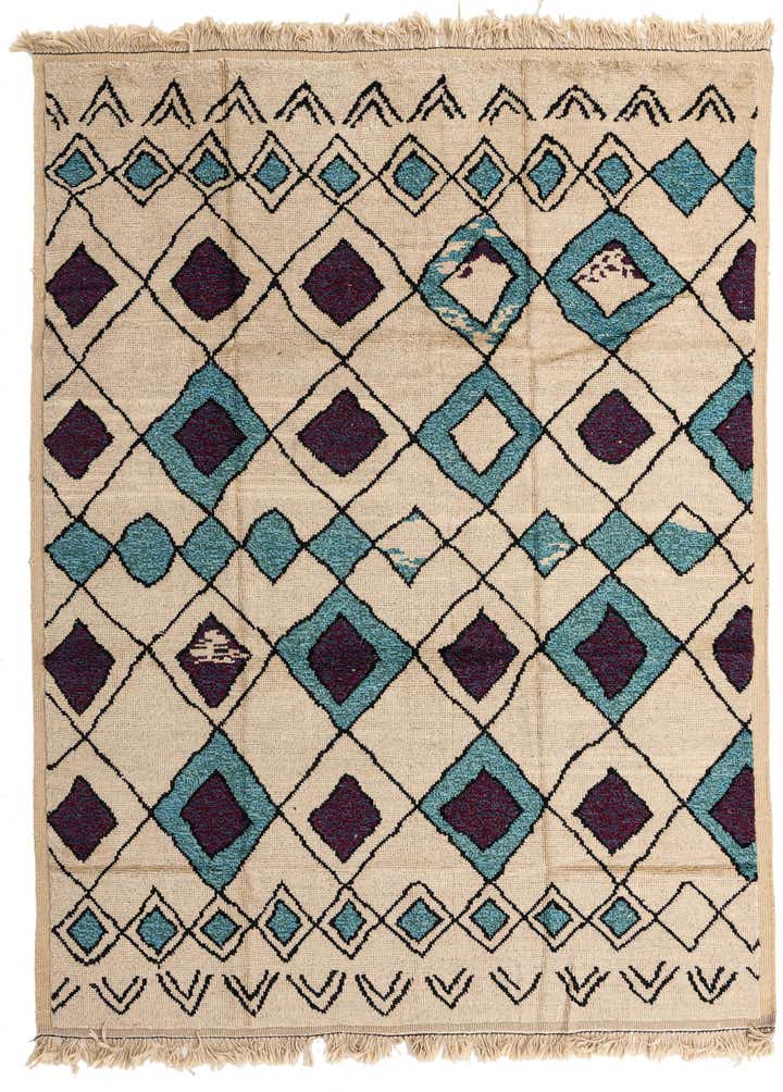 9' 3 x 12' 4 Hand Knotted Moroccan Wool Rug