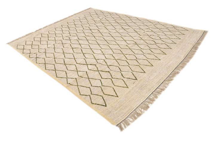 8' 2 x 10' 5 Hand Knotted Moroccan Wool Rug