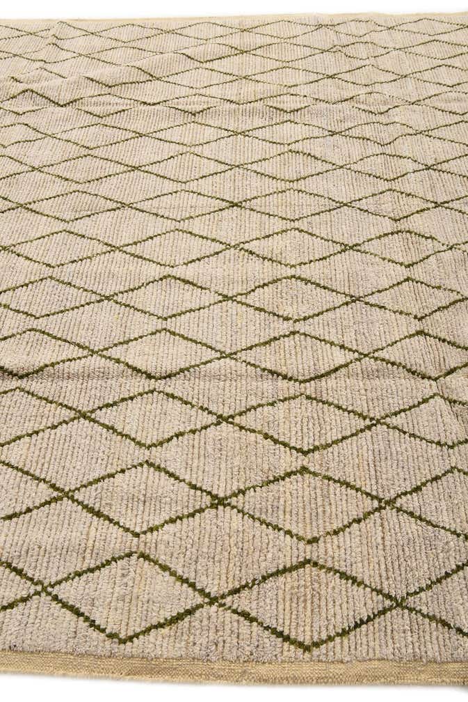 8' 2 x 10' 5 Hand Knotted Moroccan Wool Rug