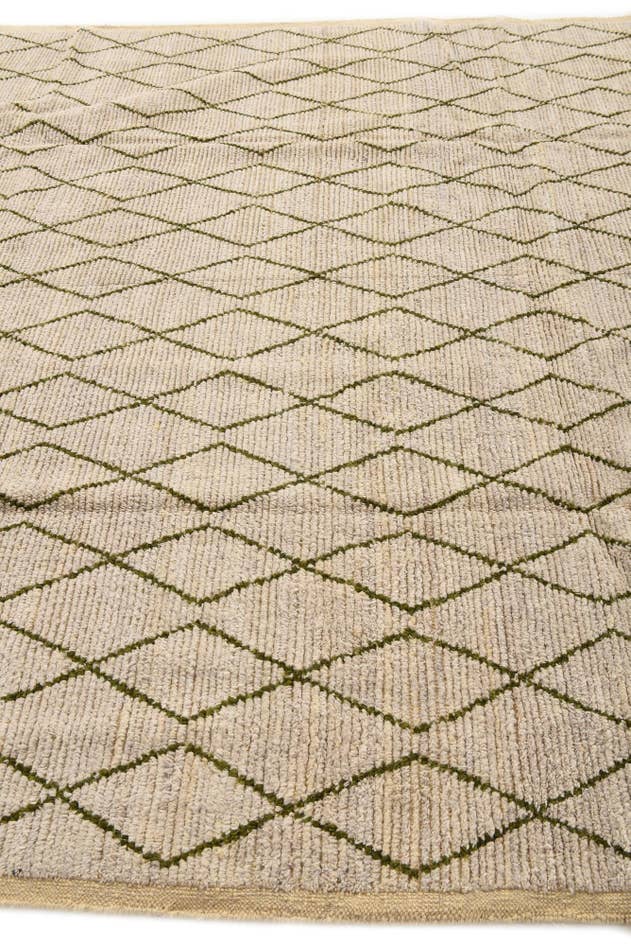Detail image of 8' 2 x 10' 5 Hand Knotted Moroccan Wool Rug
