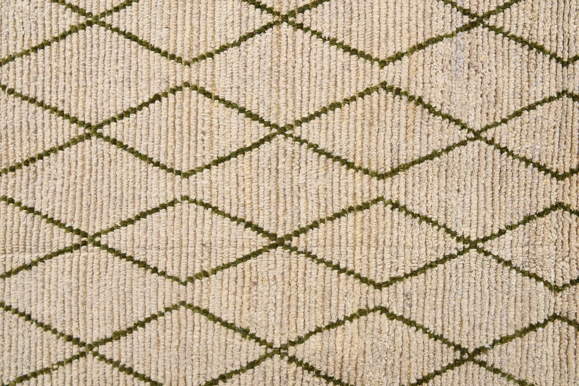 8' 2 x 10' 5 Hand Knotted Moroccan Wool Rug