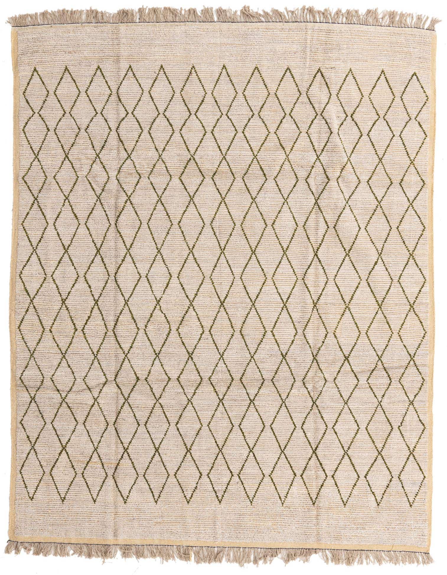 8' 2 x 10' 5 Hand Knotted Moroccan Wool Rug