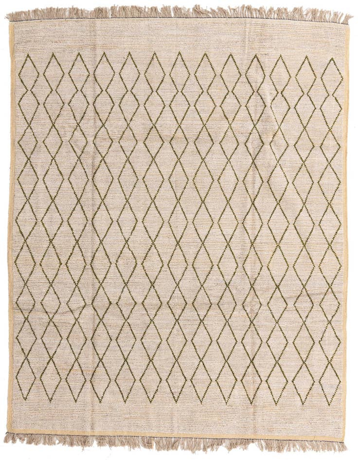 Detail image of 8' 2 x 10' 5 Hand Knotted Moroccan Wool Rug