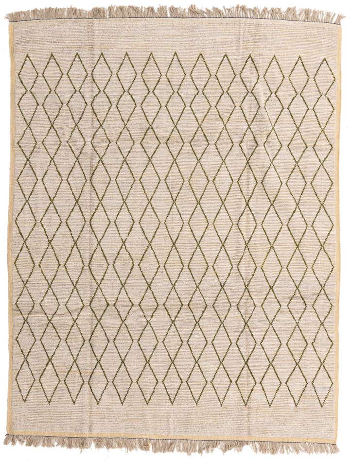 8' 2 x 10' 5 Hand Knotted Moroccan Wool Rug