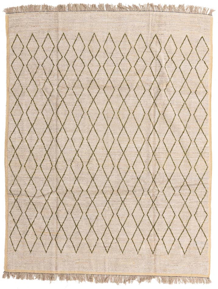 Detail image of 8' 2 x 10' 5 Hand Knotted Moroccan Wool Rug