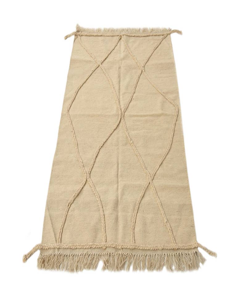 Detail image of 3' 5 x 5' 1  Hand Knotted Moroccan Wool Rug