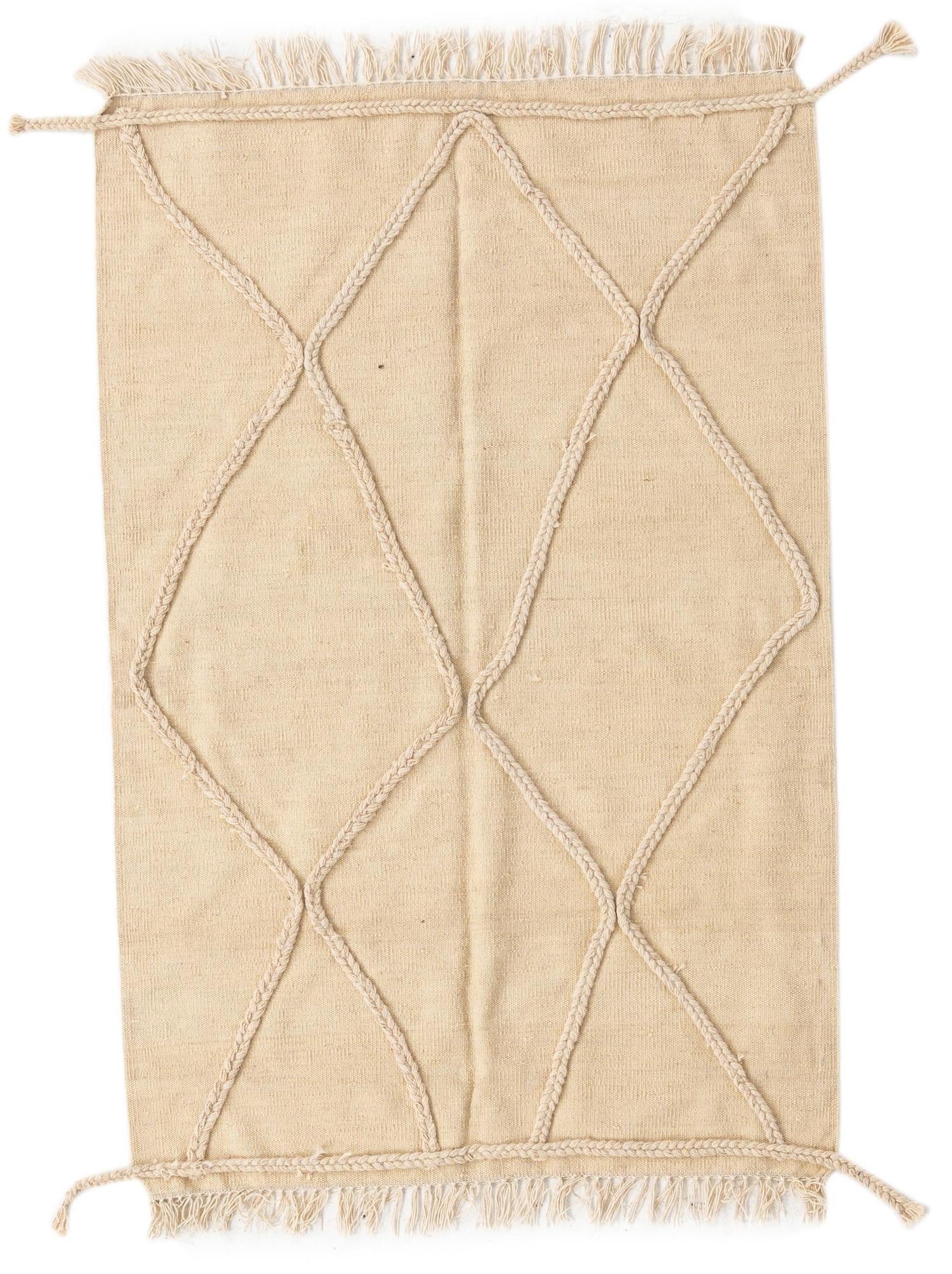 3' 6 x 6' 5 Hand Knotted Moroccan Wool Rug
