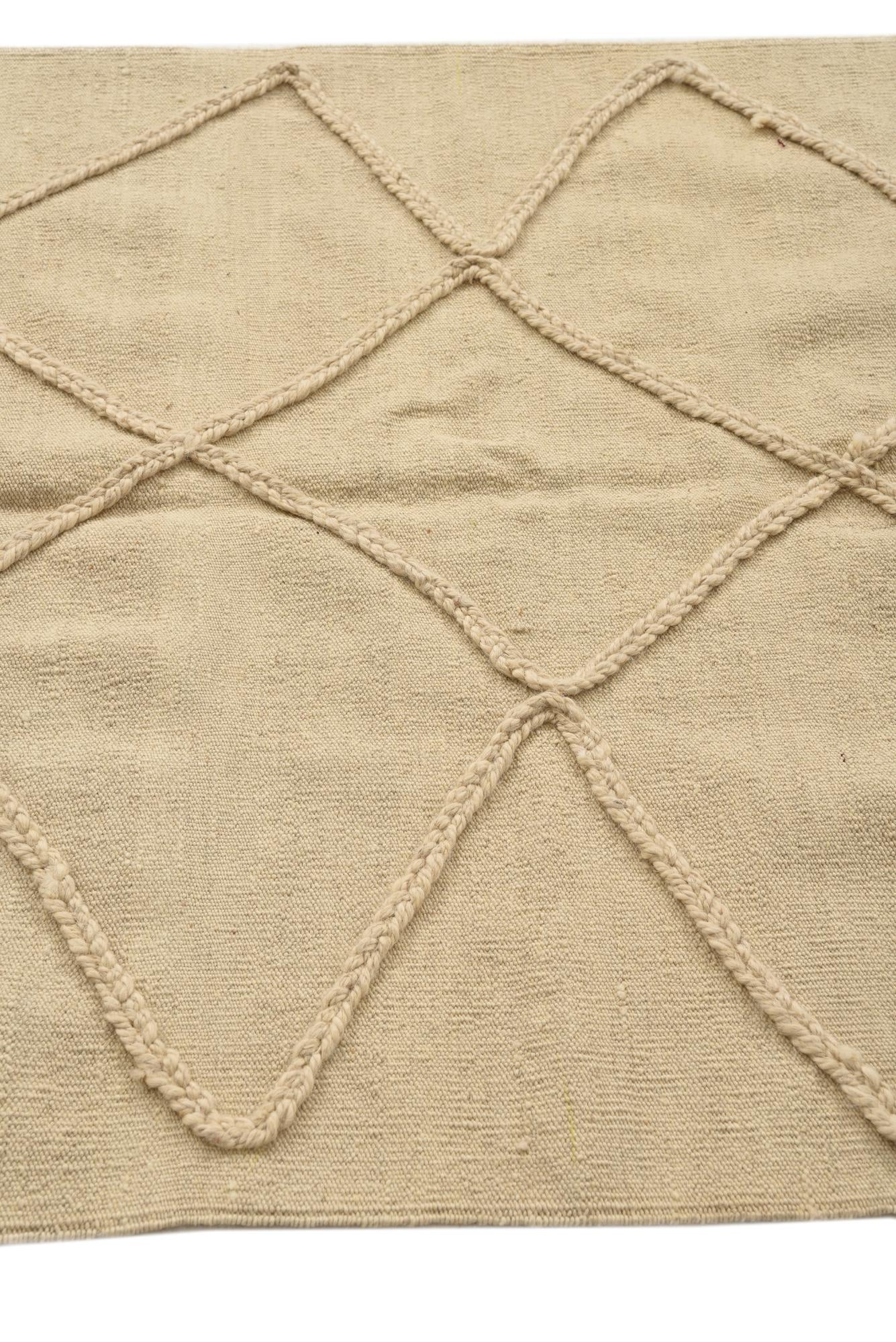 3' 6 x 4' 9 Hand Knotted Moroccan Wool Rug