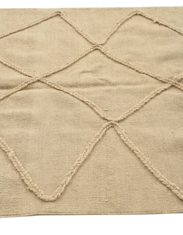 Detail image of 3' 6 x 4' 9  Hand Knotted Moroccan Wool Rug