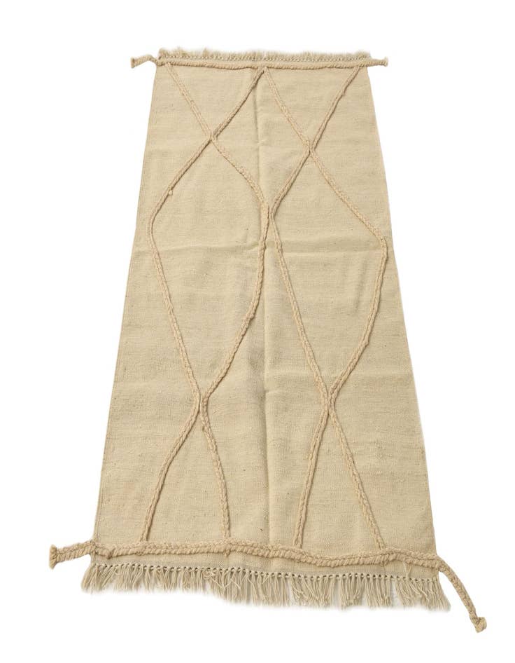 Detail image of 3' 4 x 4' 11  Hand Knotted Moroccan Wool Rug