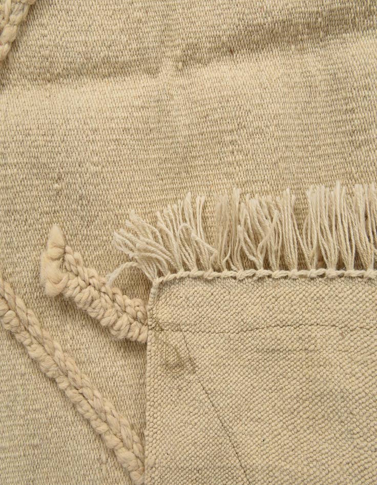 Detail image of 3' 4 x 4' 11  Hand Knotted Moroccan Wool Rug