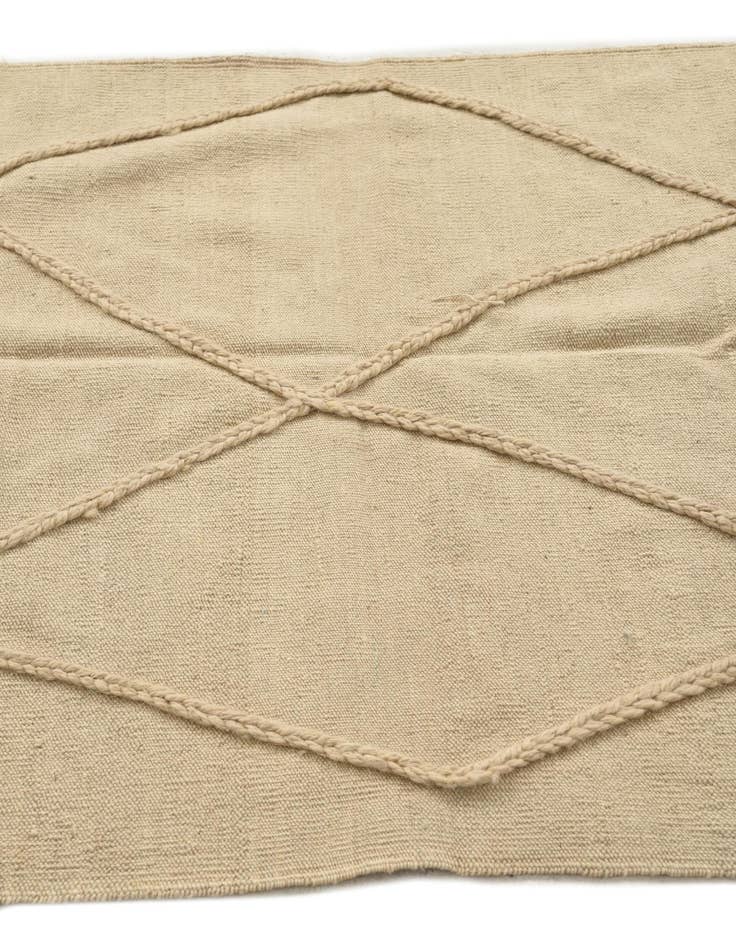 Detail image of 3' 5 x 4' 11  Hand Knotted Moroccan Wool Rug