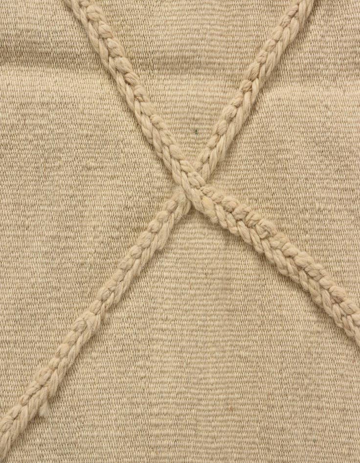 Detail image of 3' 5 x 4' 11  Hand Knotted Moroccan Wool Rug