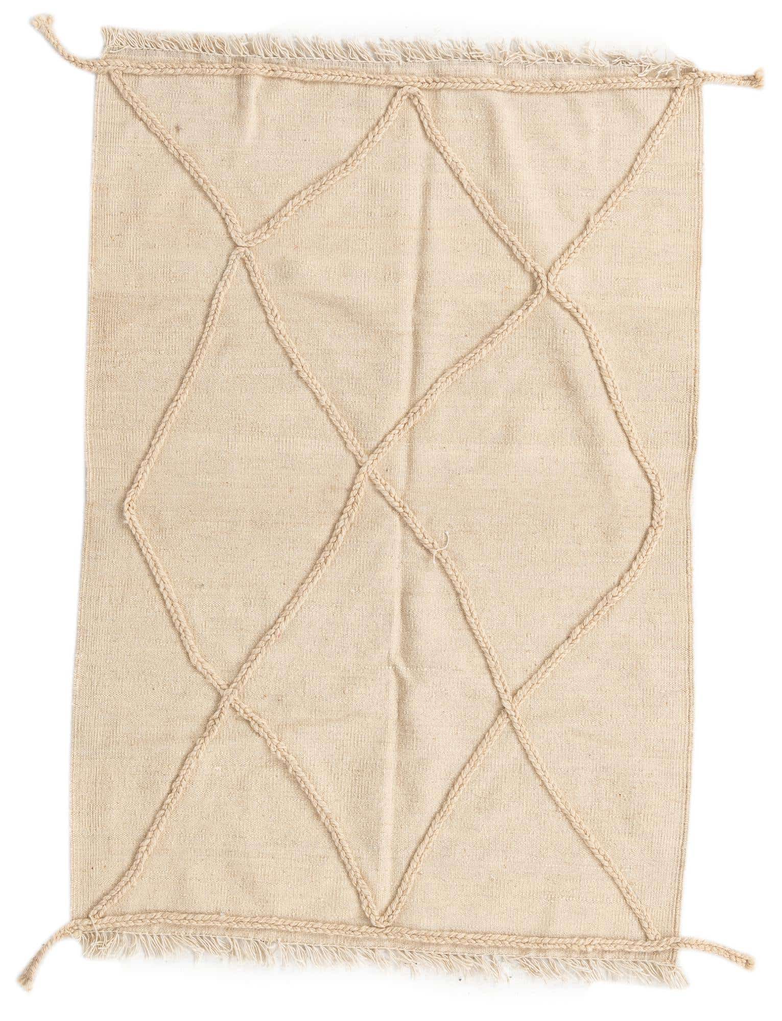 3' 5 x 4' 11 Hand Knotted Moroccan Wool Rug