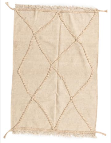 3' 5 x 4' 11 Hand Knotted Moroccan Wool Rug