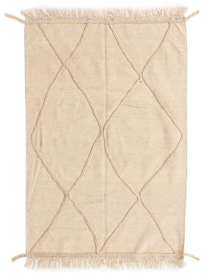Detail image of 3' 5 x 5' 2 Hand Knotted Moroccan Wool Rug