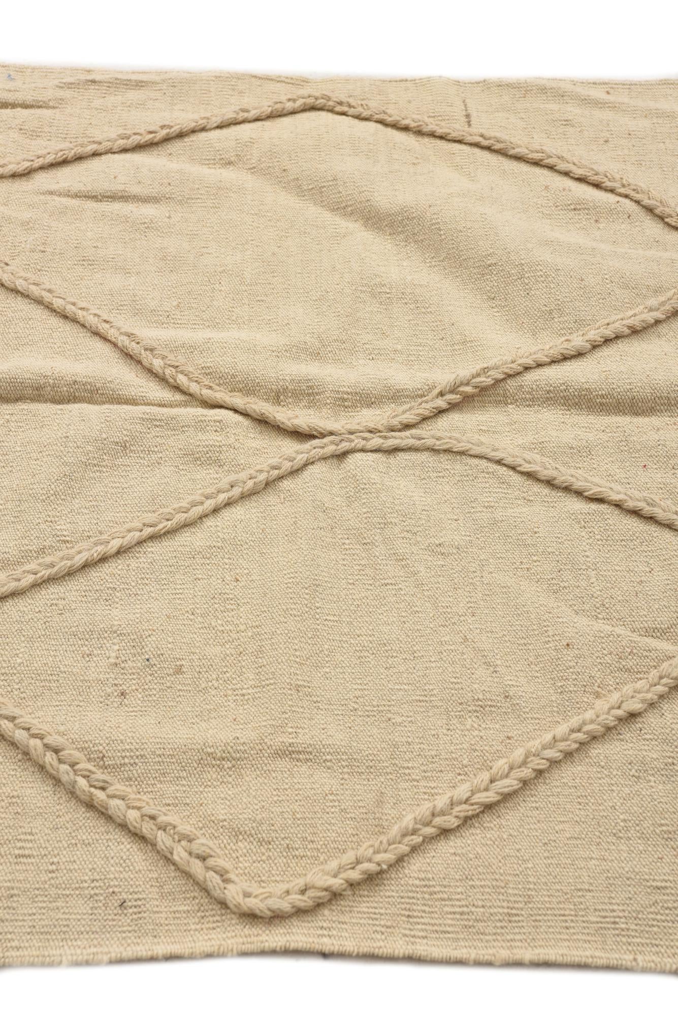 3' 5 x 4' 10 Hand Knotted Moroccan Wool Rug