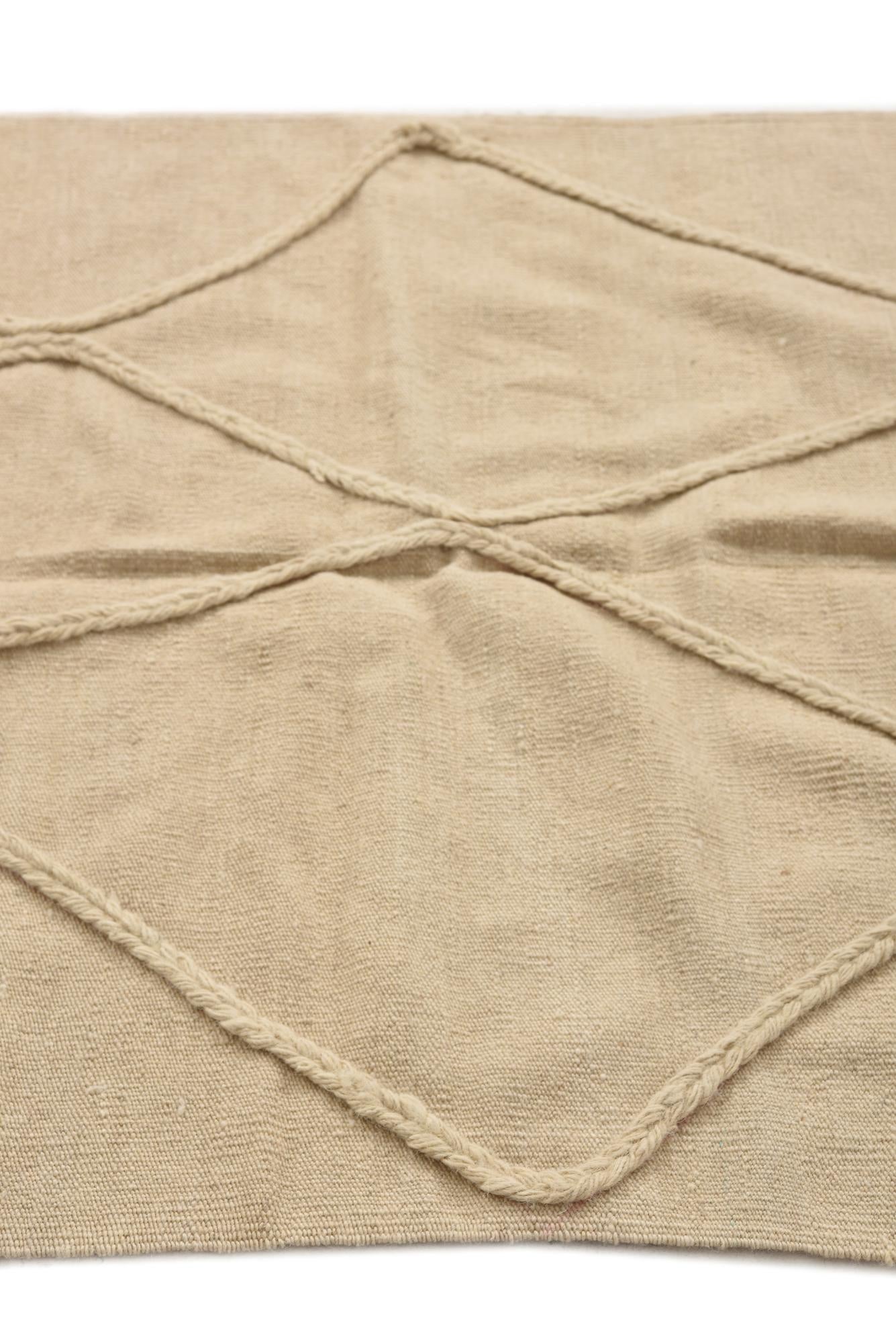 3' 4 x 4' 11 Hand Knotted Moroccan Wool Rug