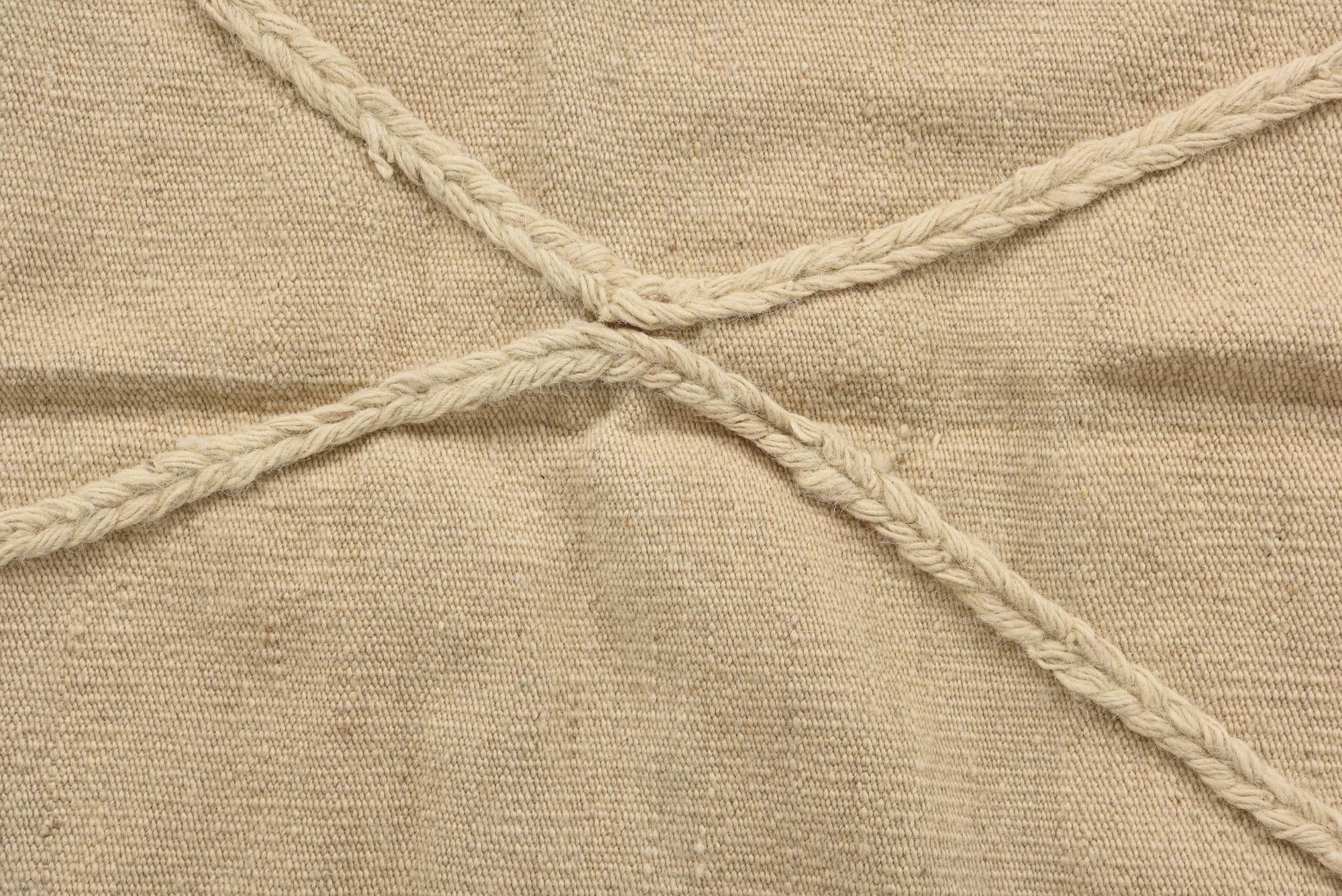 3' 4 x 4' 11 Hand Knotted Moroccan Wool Rug