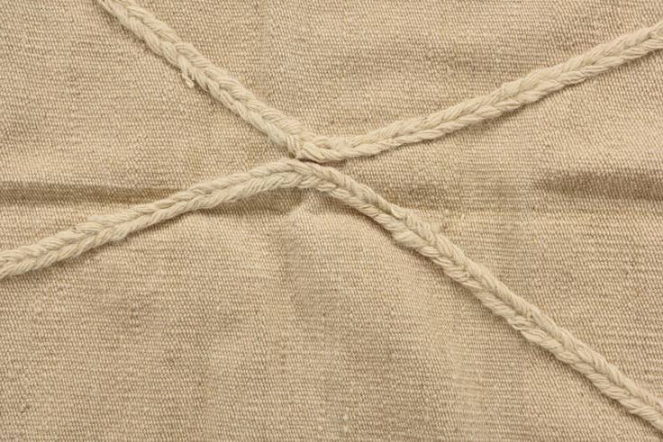 Detail image of 3' 4 x 4' 11 Hand Knotted Moroccan Wool Rug