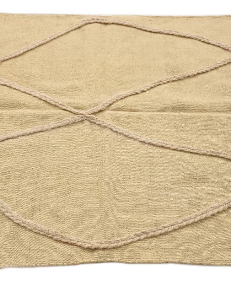 Detail image of 3' 5 x 5'  Hand Knotted Moroccan Wool Rug