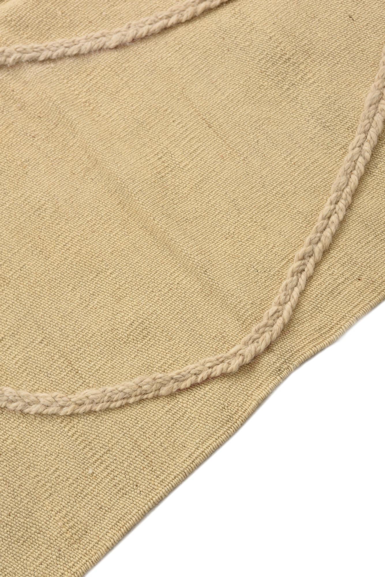 3' 5 x 5' Hand Knotted Moroccan Wool Rug