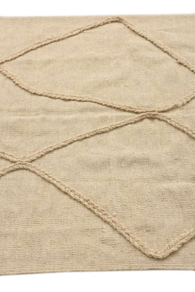 3' 4 x 4' 10 Hand Knotted Moroccan Wool Rug