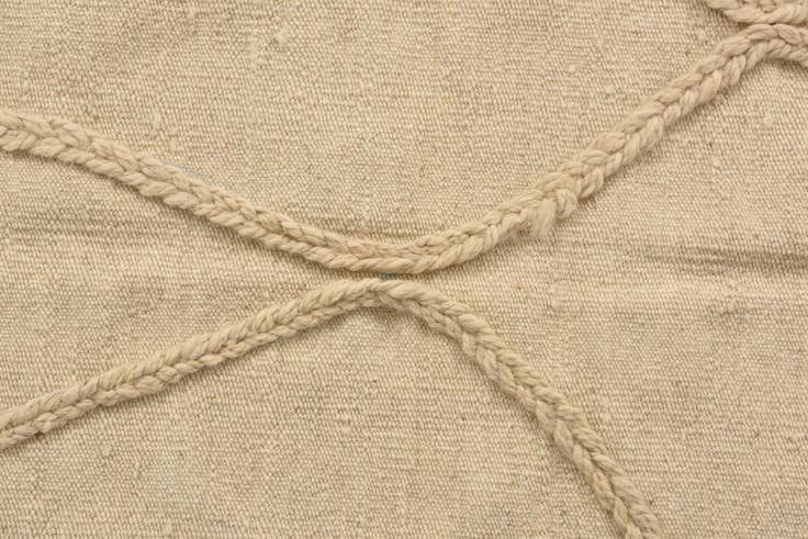 Detail image of 3' 4 x 4' 10 Hand Knotted Moroccan Wool Rug