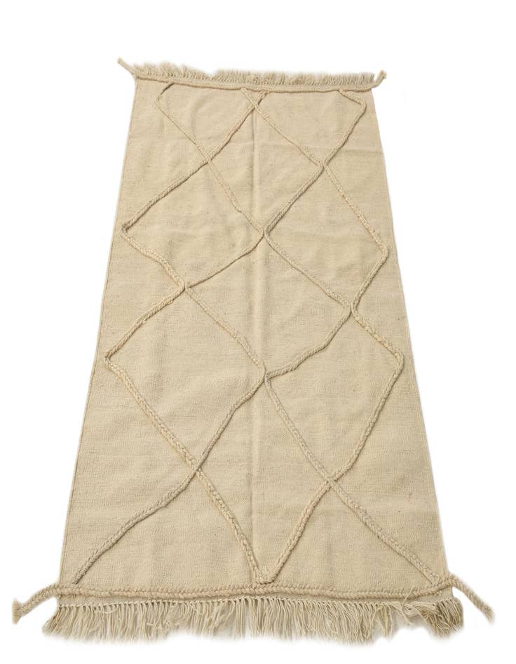 Detail image of 3' 6 x 4' 10  Hand Knotted Moroccan Wool Rug