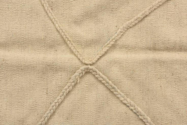 Detail image of 3' 6 x 4' 10 Hand Knotted Moroccan Wool Rug