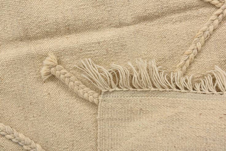 Detail image of 3' 6 x 4' 10 Hand Knotted Moroccan Wool Rug