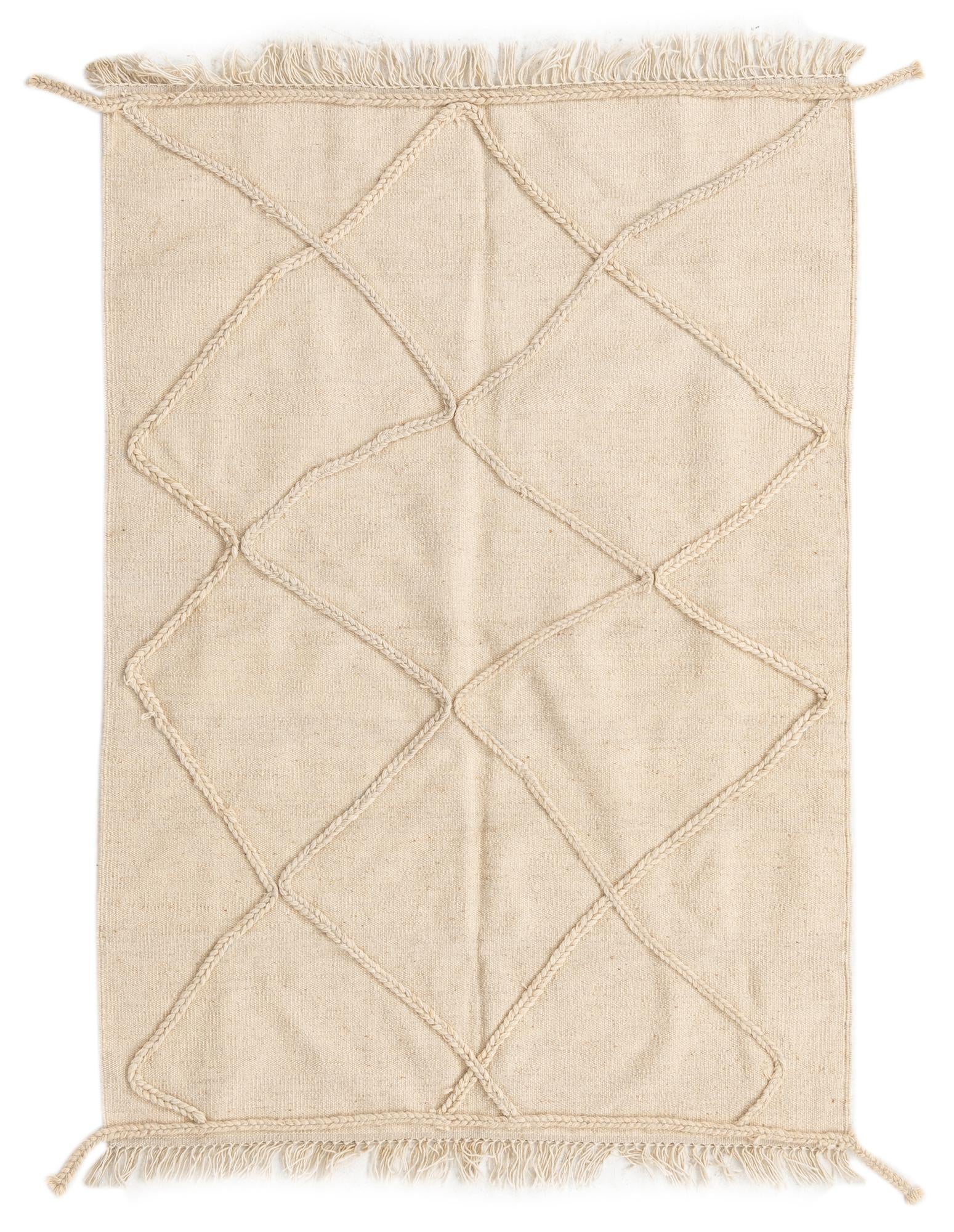 3' 6 x 4' 10 Hand Knotted Moroccan Wool Rug