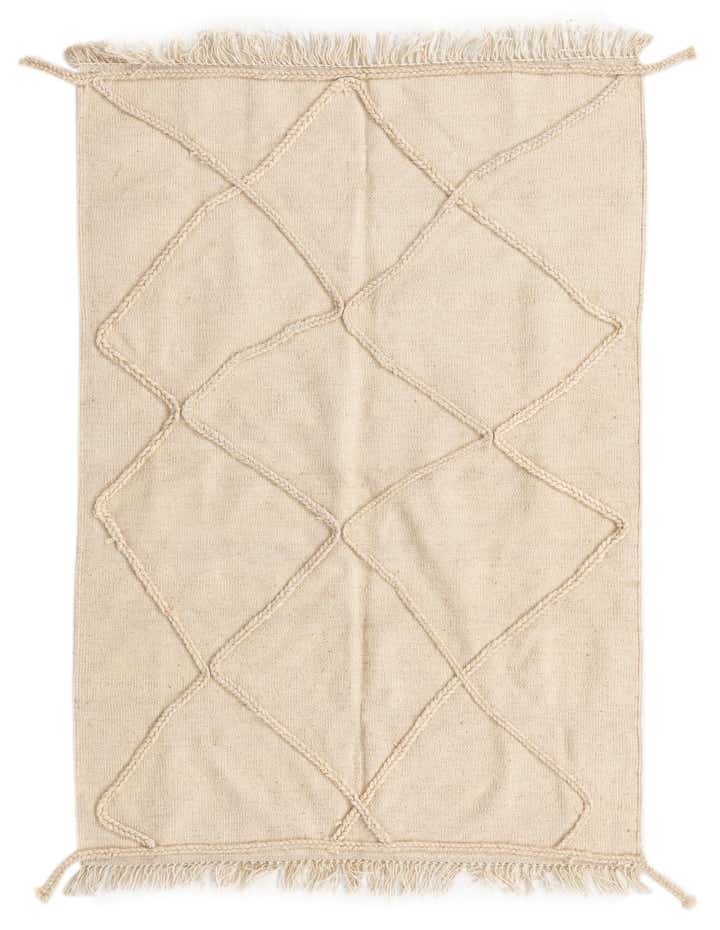 3' 6 x 4' 10 Hand Knotted Moroccan Wool Rug