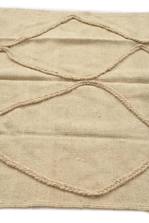 Detail image of 3' 6 x 5' 9 Hand Knotted Moroccan Wool Rug