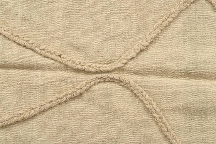 Detail image of 3' 6 x 5' 9 Hand Knotted Moroccan Wool Rug