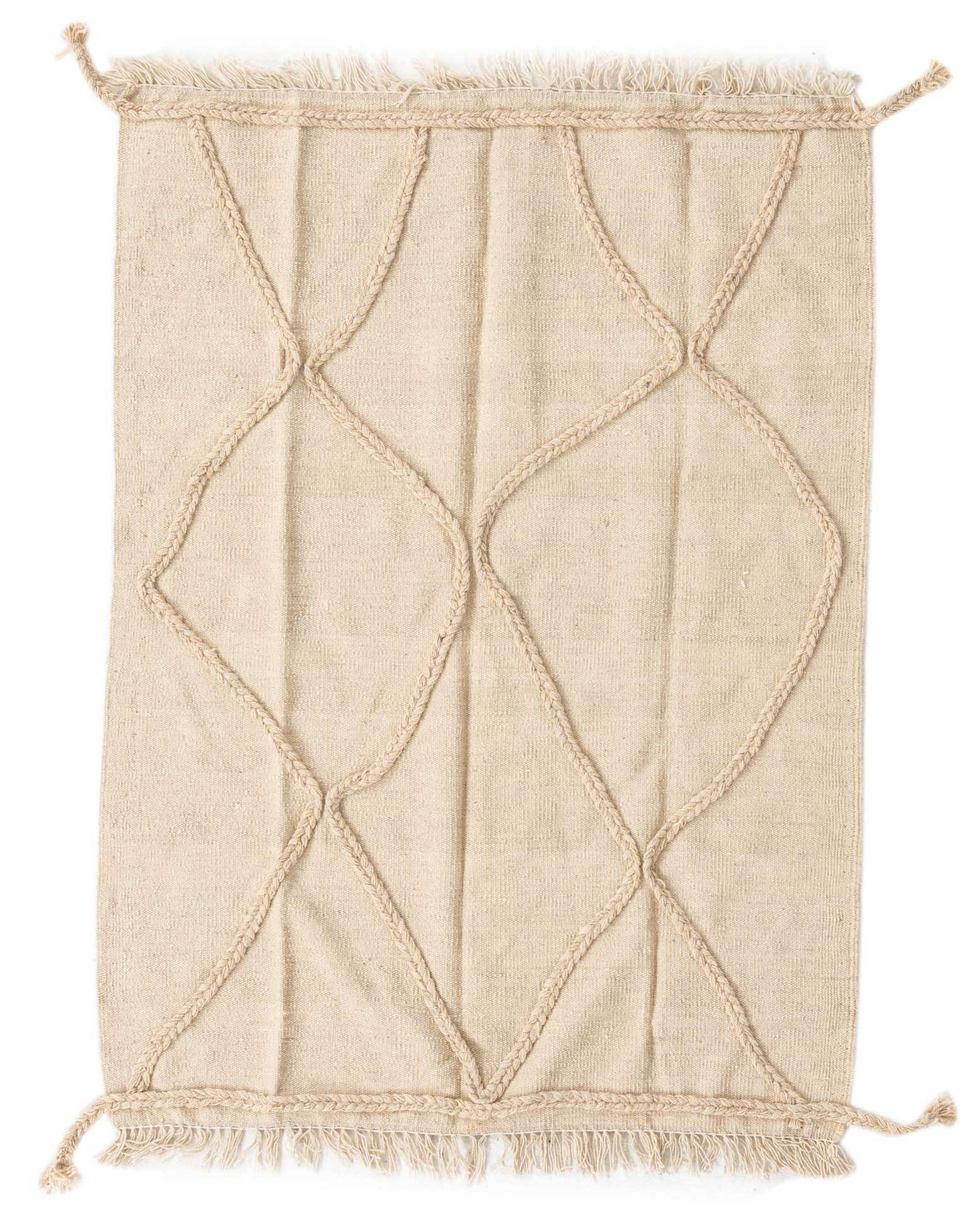 3' 6 x 5' 9 Hand Knotted Moroccan Wool Rug