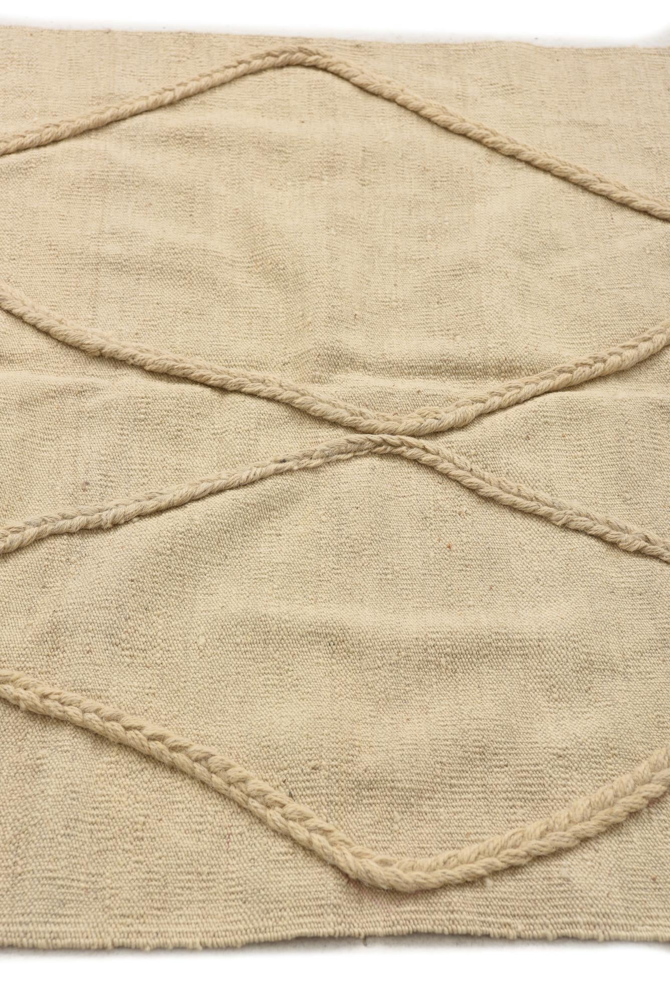 3' 7 x 5' 10 Hand Knotted Moroccan Wool Rug