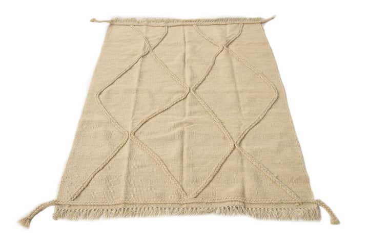 3' 4 x 5' 1 Hand Knotted Moroccan Wool Rug