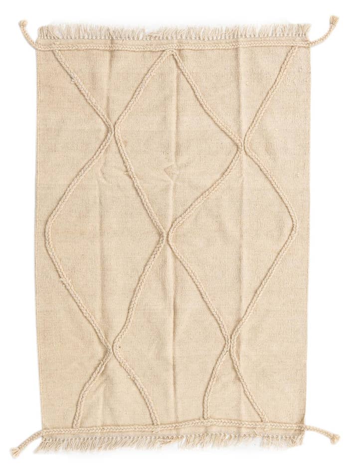 Detail image of 3' 4 x 5' 1 Hand Knotted Moroccan Wool Rug