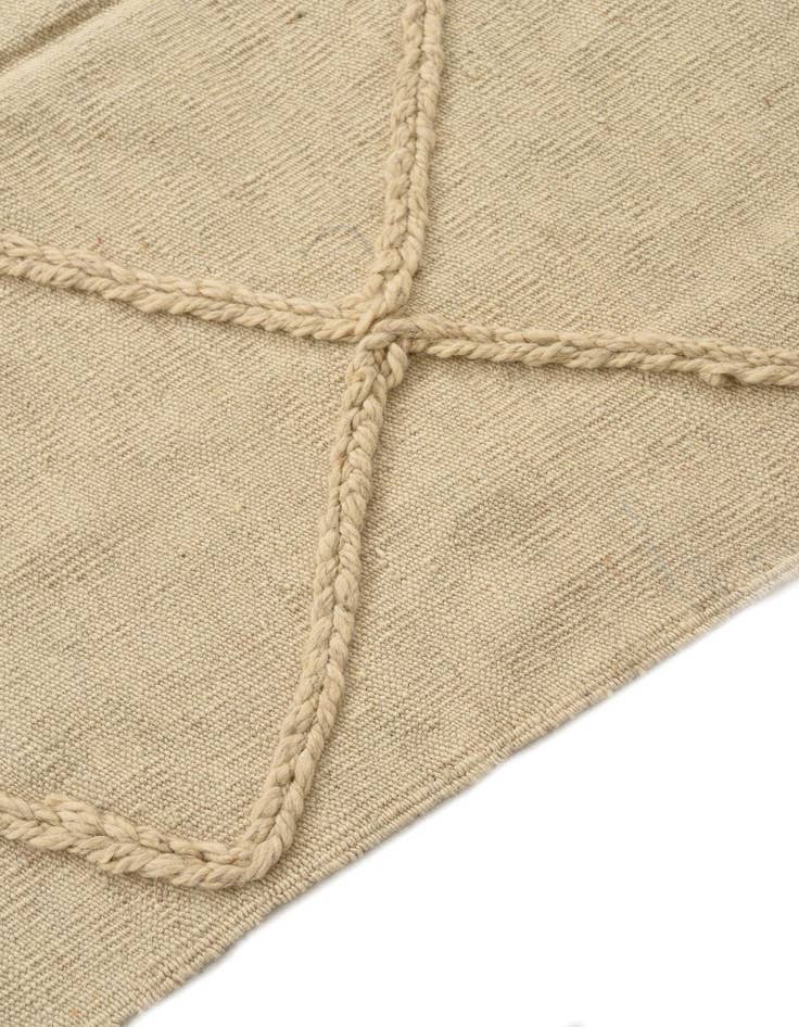 Detail image of 3' 5 x 5'  Hand Knotted Moroccan Wool Rug